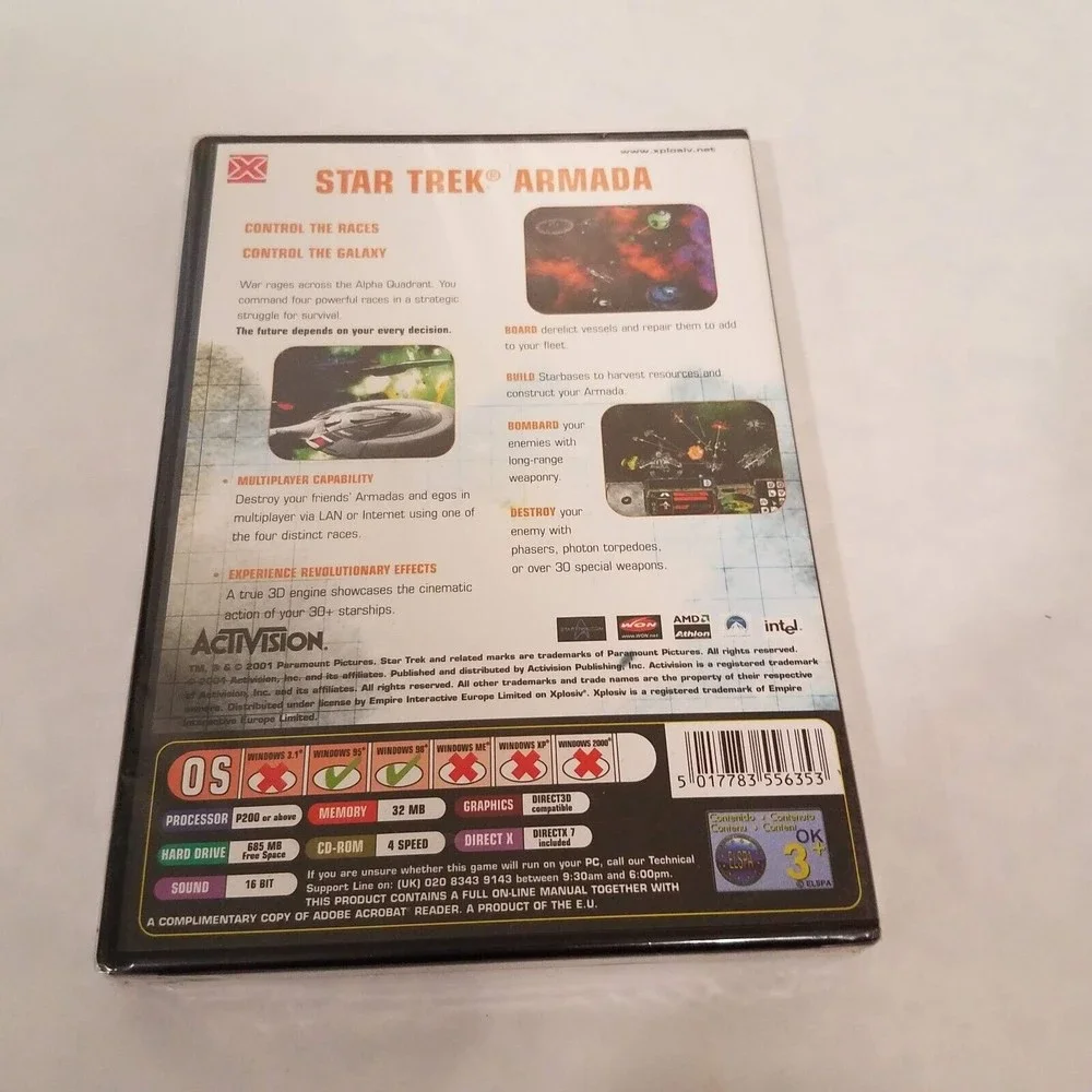 Xplosiv Star Trek Armada PC CD-ROM Game Activision - Brand New & Sealed